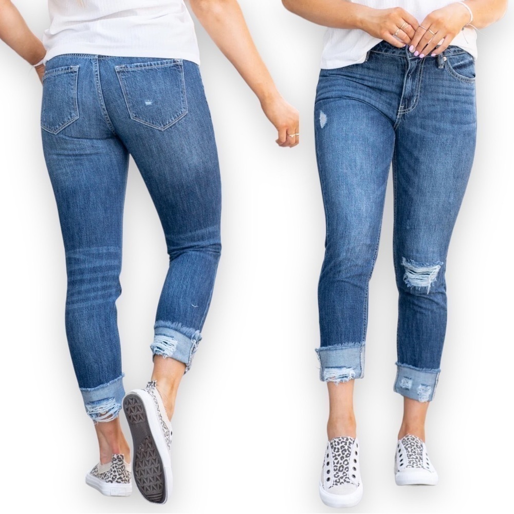 KanCan Jeans Mt Pleasant High Rise Boyfriend 3/25 NWT